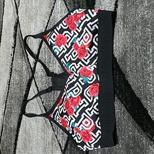 VS PINK 2018 ROSE LOGO MESH ULTIMATE RACERBACK SPORT BRA